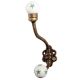 Green Star Ceramic Floral Iron Hooks-EHG-98